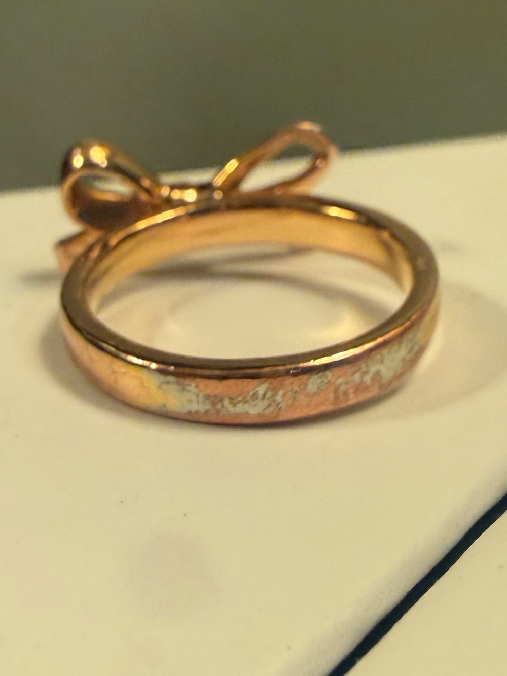 kate spade Rose Gold Bow Knot Ring Size 6 - Picture 6 of 9